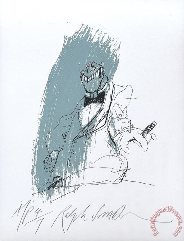 Ralph Steadman Lousy Lizard Man., 2000 Art Print