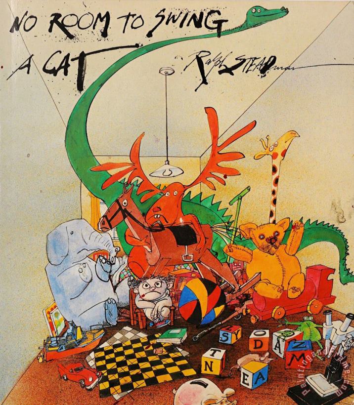 Ralph Steadman No Room to Swing a Cat, 1989 Art Print