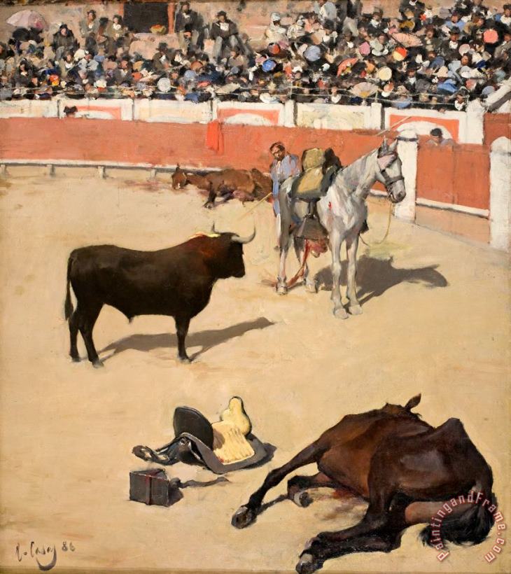 Bulls (dead Horses) painting - Ramon Casas i Carbo Bulls (dead Horses) Art Print