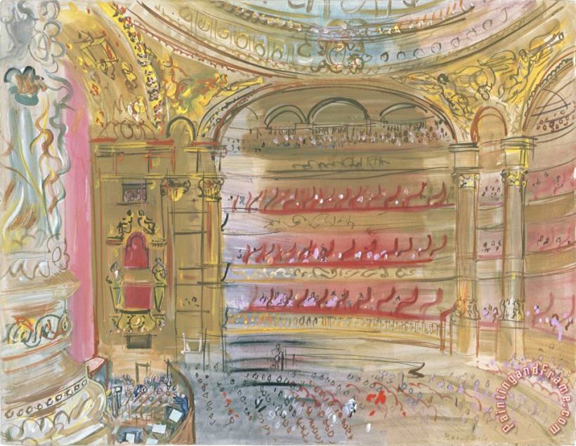 The Opera, Paris painting - Raoul Dufy The Opera, Paris Art Print