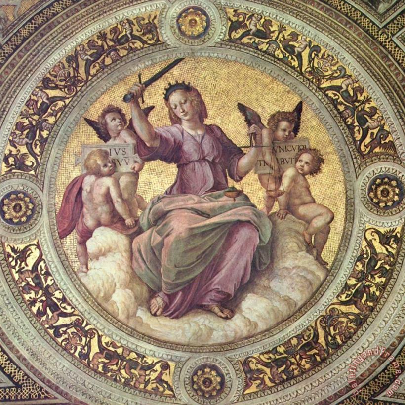 Raphael Justice - 1509-11 Art Painting