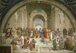 Raphael - School of Athens from the Stanza della Segnatura painting