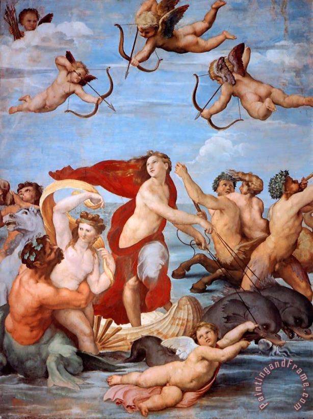 Triumph Of Galatea painting - Raphael Triumph Of Galatea Art Print