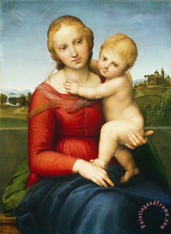 The Small Cowper Madonna painting - Raphael Raffaello Sanzio of Urbino The Small Cowper Madonna Art Print