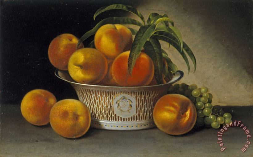 Raphaelle Peale Still Life with Peaches Art Painting