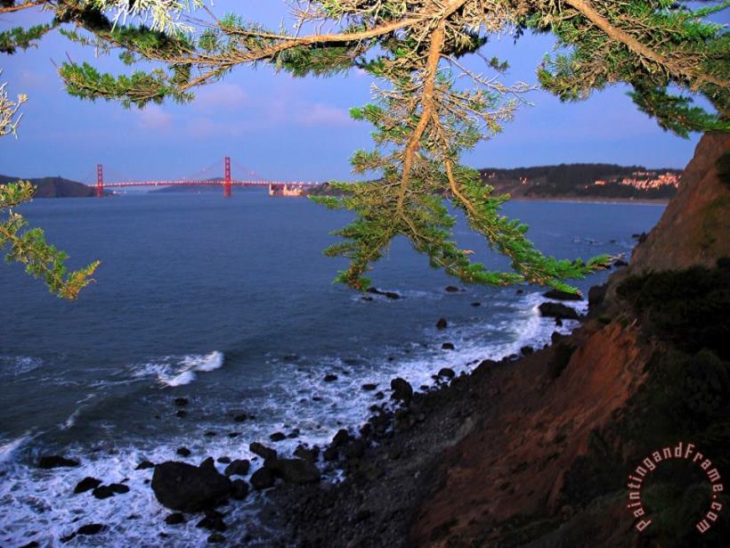 Raymond Gehman Golden Gate Bridge Seen From Legion of Honor Mile Rock Beach Area Art Print