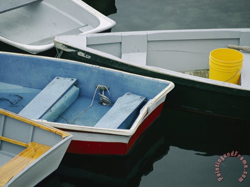 Rowboats at Dock painting - Raymond Gehman Rowboats at Dock Art Print