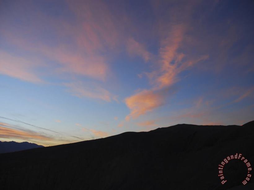 Raymond Gehman Sunrise Over Mountains in Death Valley National Park Art Print