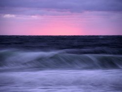 Raymond Gehman Sunset And Storm Surf on The Gulf of St Lawrence