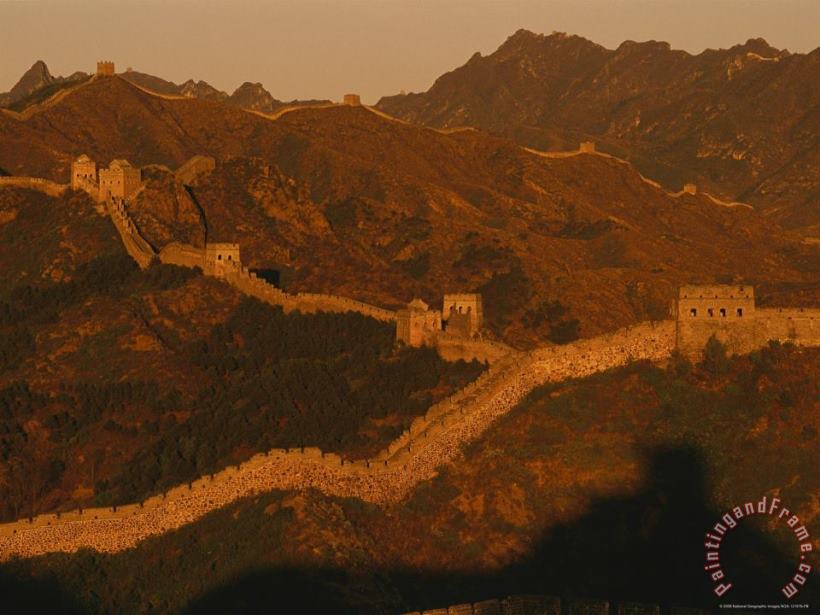 Raymond Gehman The Jinshaling Section of The Great Wall at The Beijing Hebei Border Art Print