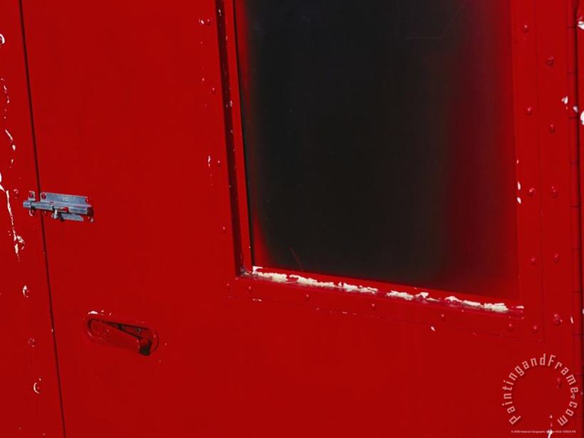 The Red Door of a Fuel Shed painting - Raymond Gehman The Red Door of a Fuel Shed Art Print