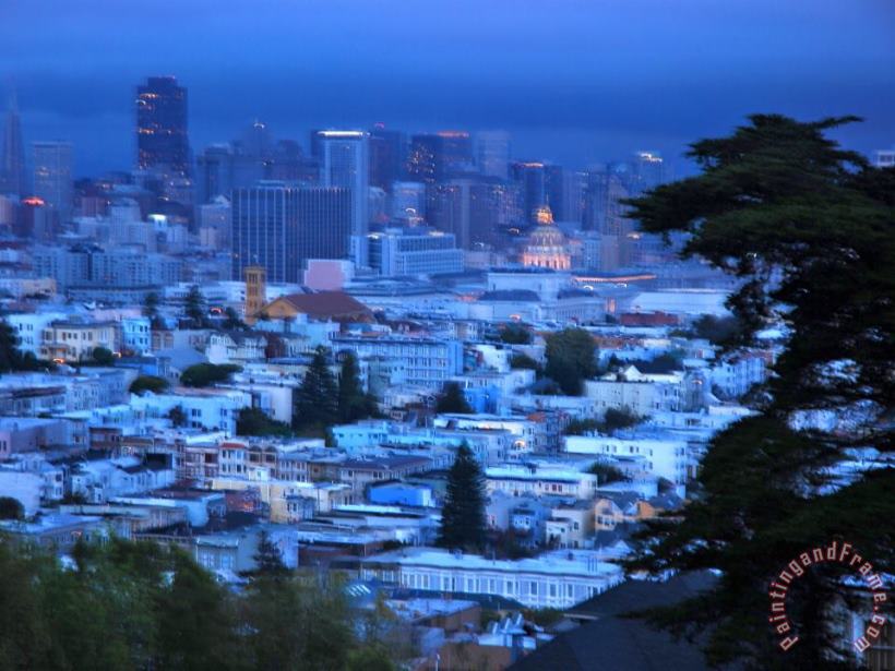 Raymond Gehman View of San Francisco From Buena Vista Park Art Painting