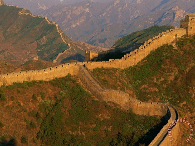 View of The Great Wall painting - Raymond Gehman View of The Great Wall Art Print