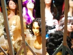 Raymond Gehman Wigs in Store Front Window in San Francisco
