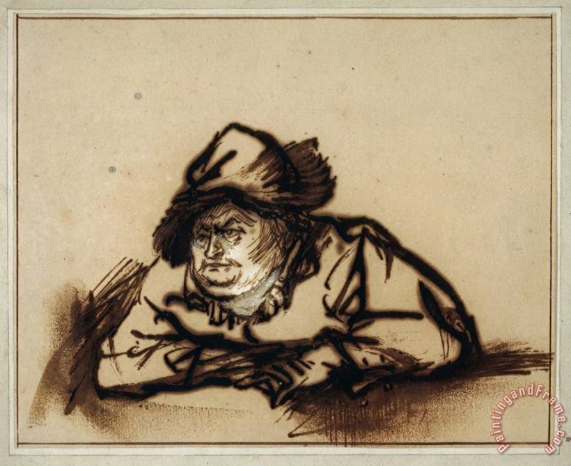 Rembrandt Portrait of Willem Bartholsz. Ruyter Art Print