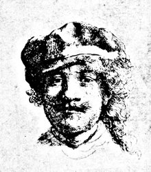 Rembrandt Rembrandt Self Portrait Engraving
