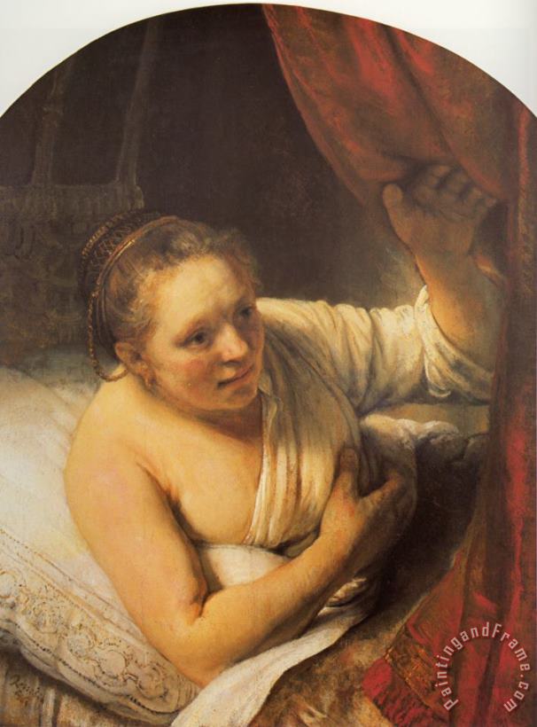 Rembrandt Sarah Waiting for Tobias Art Painting