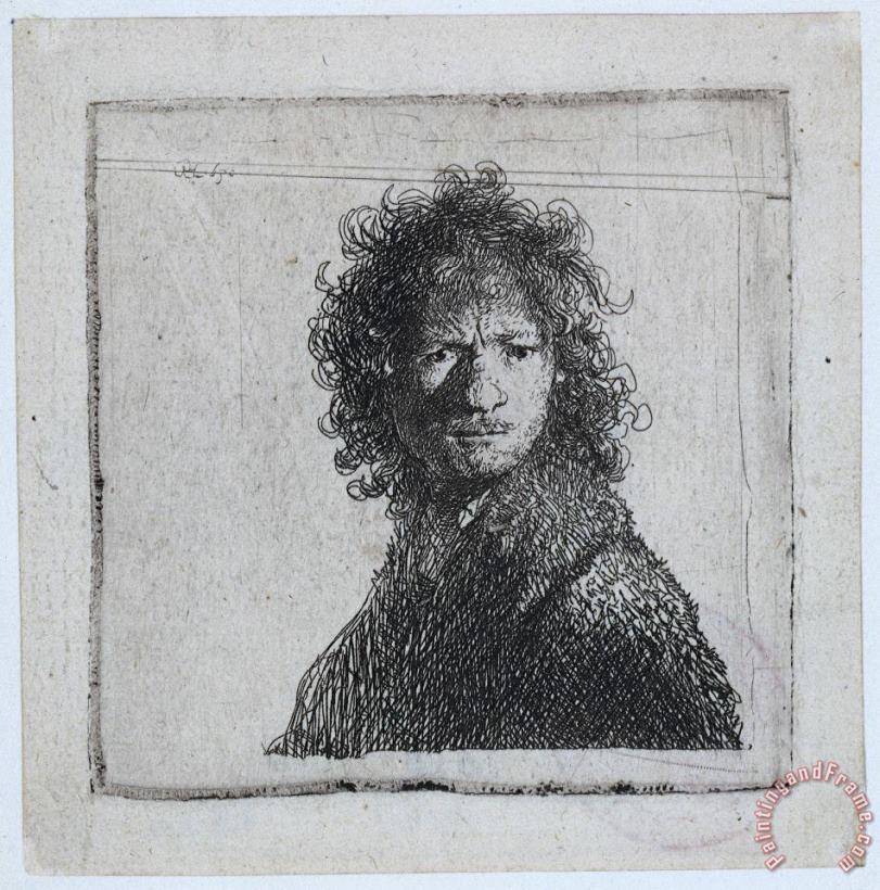 Self Portrait, Frowning painting - Rembrandt Self Portrait, Frowning Art Print