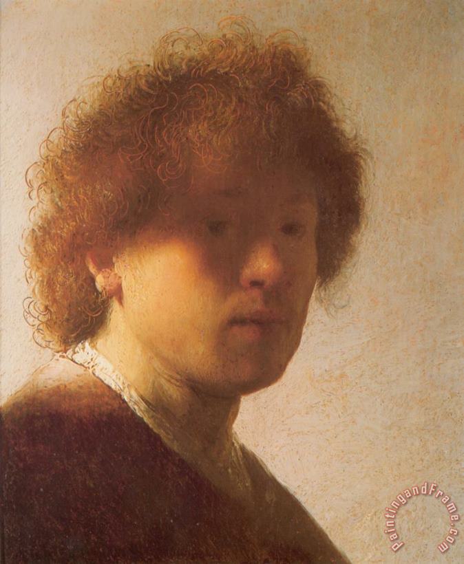 Selfportrait painting - Rembrandt Selfportrait Art Print
