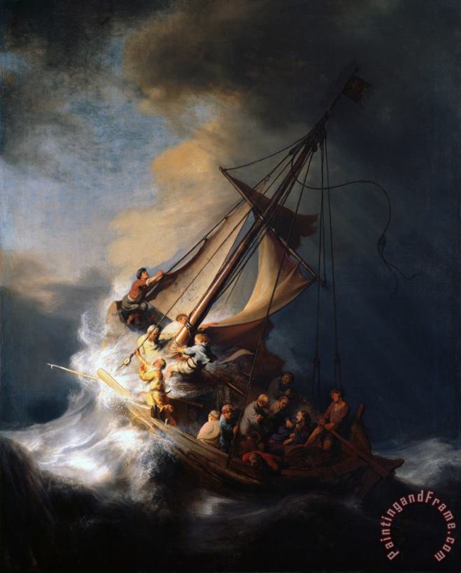 Rembrandt The Storm on The Sea of Galilee Art Print