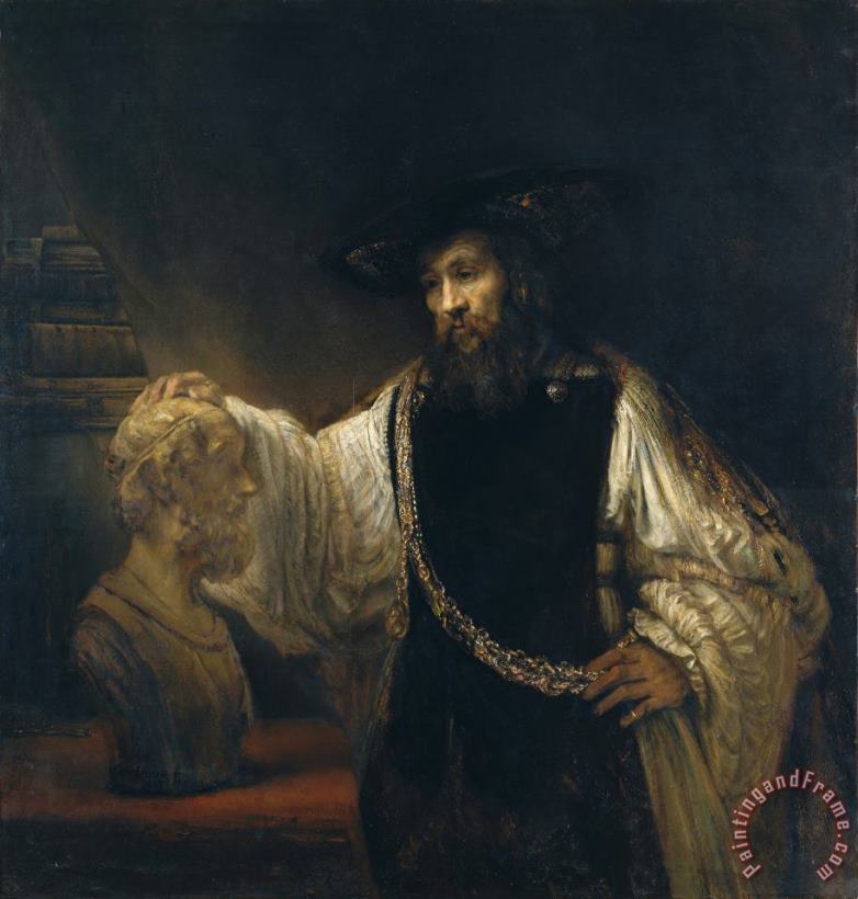 Aristotle with a Bust of Homer painting - Rembrandt Harmensz van Rijn Aristotle with a Bust of Homer Art Print