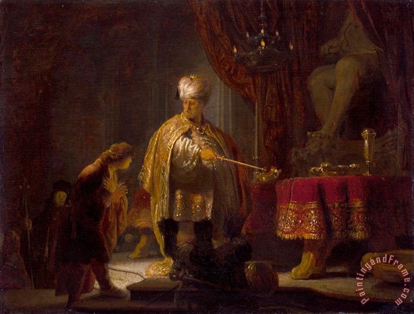 Rembrandt Harmensz van Rijn Daniel And Cyrus Before The Idol Bel Art Painting