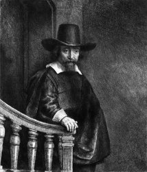 Rembrandt Harmensz van Rijn Portrait of Ephraim Bueno, Physician