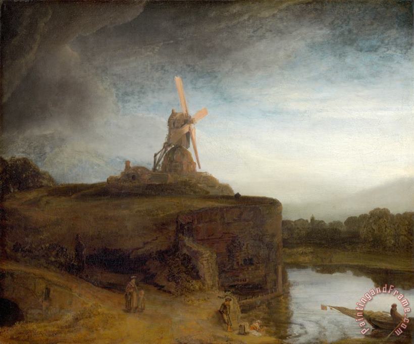 The Mill painting - Rembrandt Harmensz van Rijn The Mill Art Print