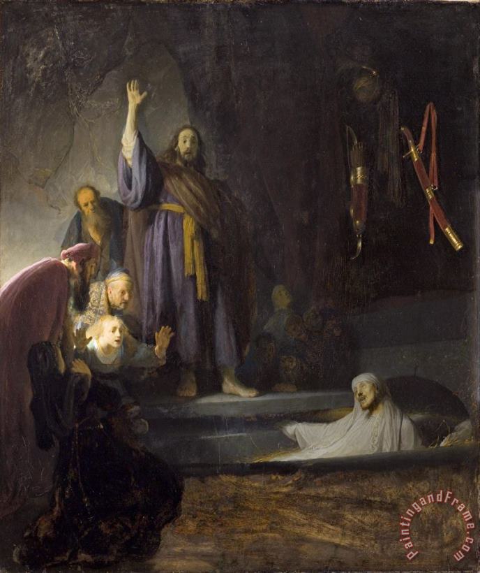 Rembrandt Harmensz van Rijn The Raising of Lazarus Art Painting