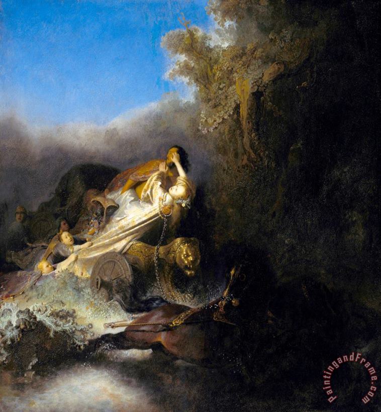 Rembrandt Harmensz van Rijn The Rape of Proserpine Art Print