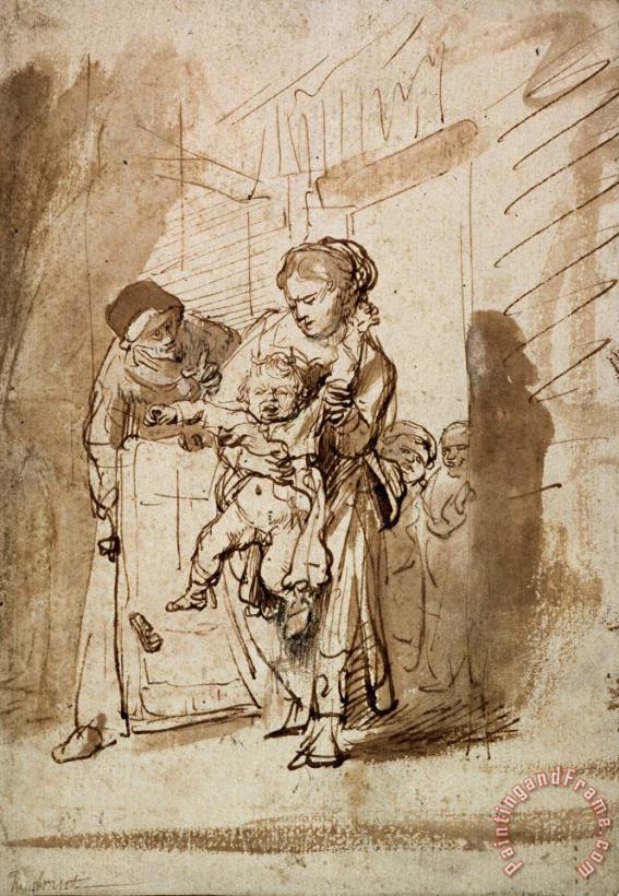 The Unruly Child painting - Rembrandt Harmensz van Rijn The Unruly Child Art Print