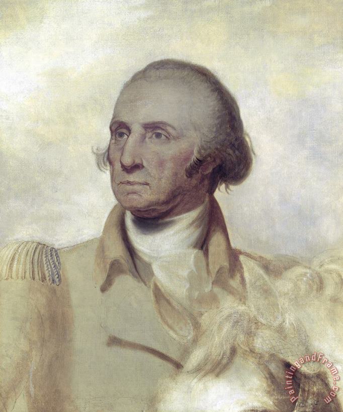 Rembrandt Peale Sketch for a Portrait of George Washington Art Painting