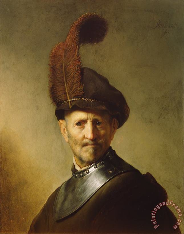 Rembrandt van Rijn An Old Man In Military Costume Art Painting