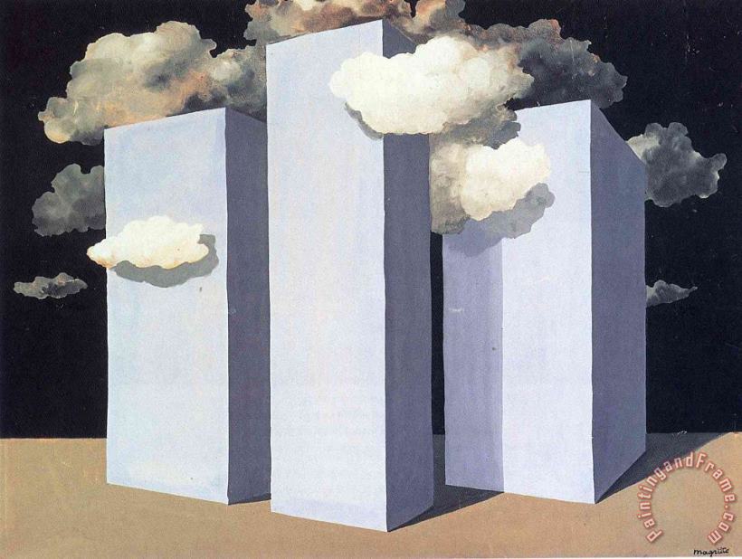A Storm 1932 painting - rene magritte A Storm 1932 Art Print