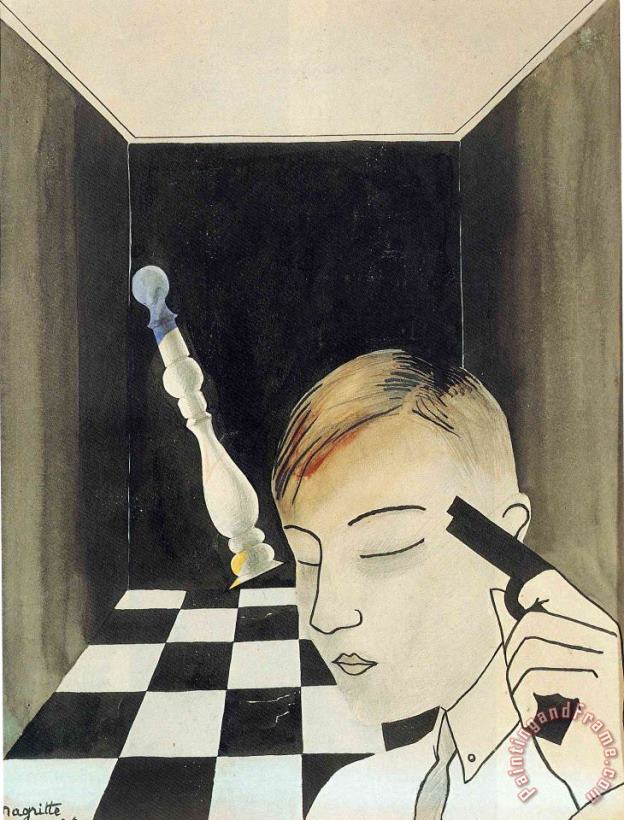 rene magritte Checkmate 1926 Art Print