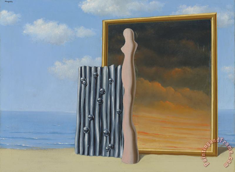 Composition on a Seashore 1935 painting - rene magritte Composition on a Seashore 1935 Art Print