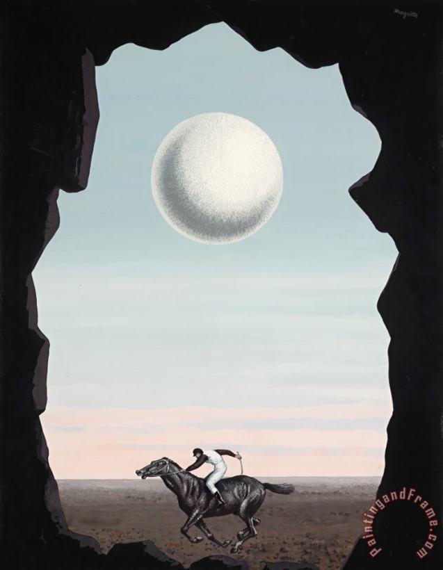Le Jockey Perdu painting - rene magritte Le Jockey Perdu Art Print