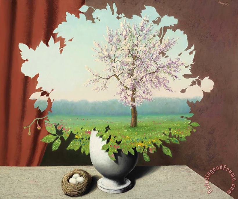rene magritte Le Plagiat (plagiary), 1940 Art Painting