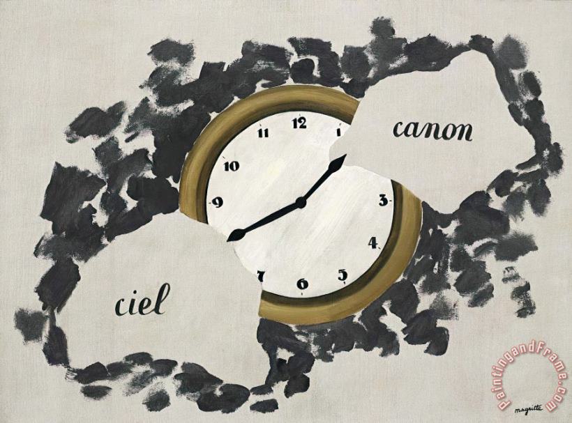 rene magritte Les Reflets Du Temps (reflections of Time), 1928 Art Print
