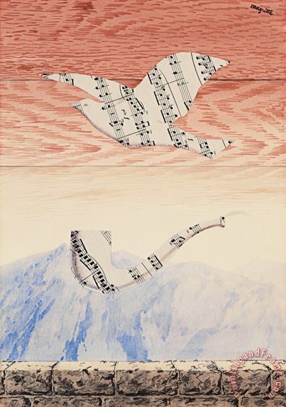 rene magritte Moments Musicaux, 1961 Art Painting