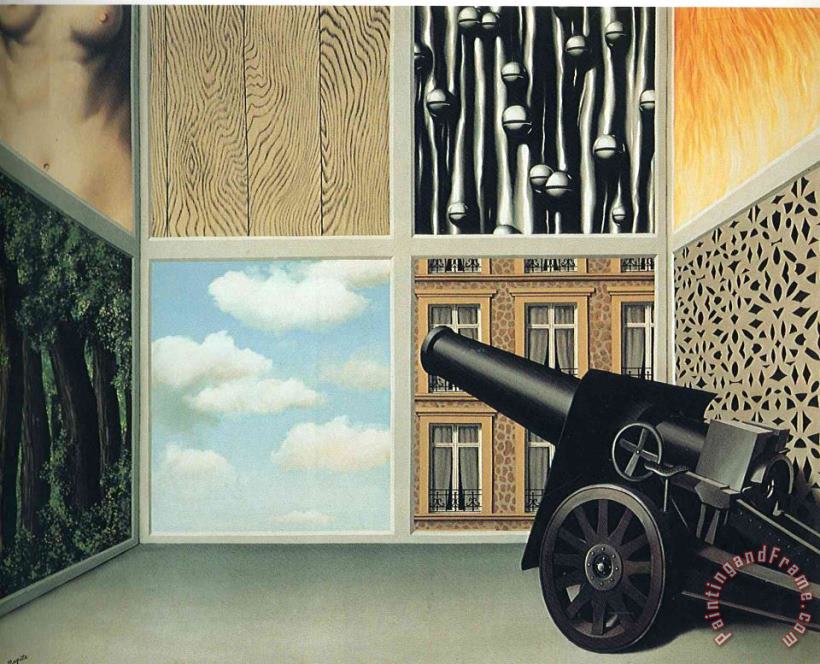 On The Threshold of Liberty 1930 painting - rene magritte On The Threshold of Liberty 1930 Art Print