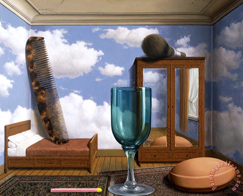 Personal Values 1952 painting - rene magritte Personal Values 1952 Art Print