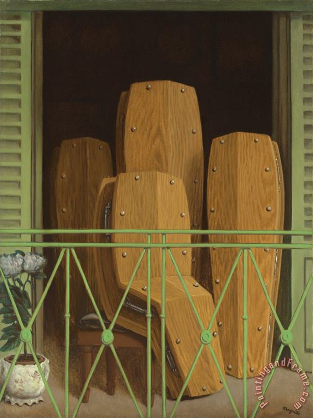 rene magritte Perspective Le Balcon De Manet, 1949 Art Painting