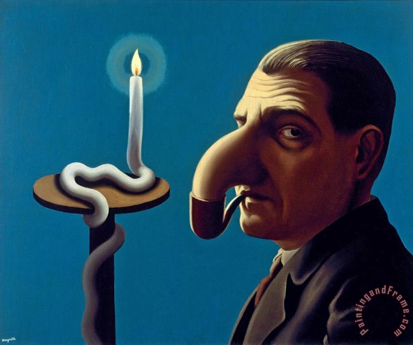 Philosopher S Lamp 1936 painting - rene magritte Philosopher S Lamp 1936 Art Print