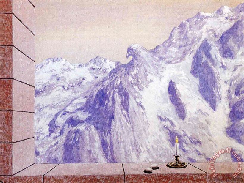 The Domain of Arnheim painting - rene magritte The Domain of Arnheim Art Print