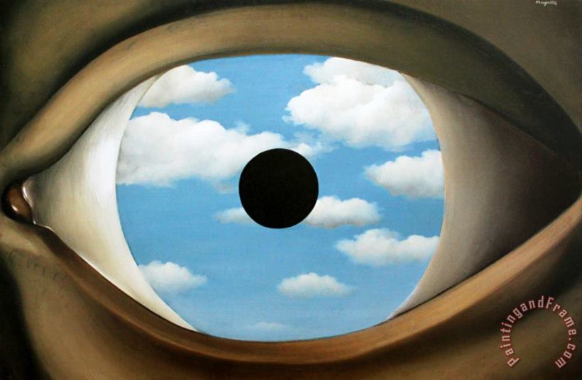 rene magritte The False Mirror painting - The False Mirror print for sale