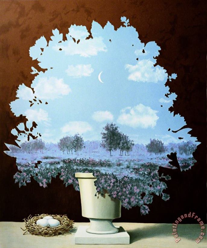 The Land of Miracles 1964 painting - rene magritte The Land of Miracles 1964 Art Print
