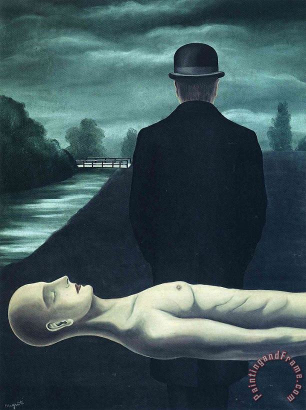 rene magritte The Musings of The Solitary Walker 1926 Art Print