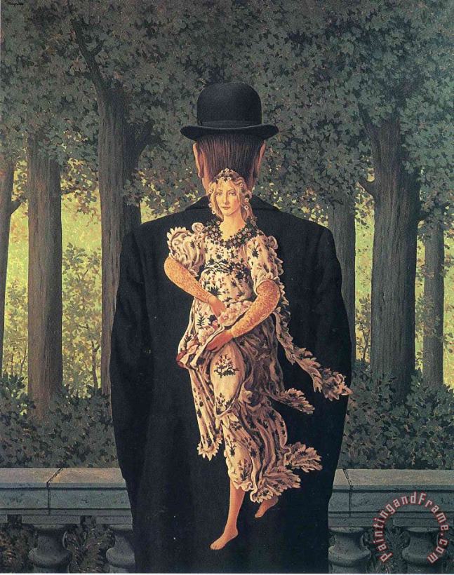 The Prepared Bouquet 1957 painting - rene magritte The Prepared Bouquet 1957 Art Print