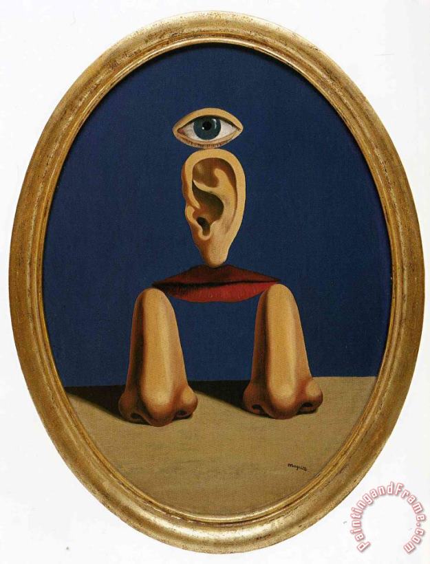 The White Race 1937 painting - rene magritte The White Race 1937 Art Print